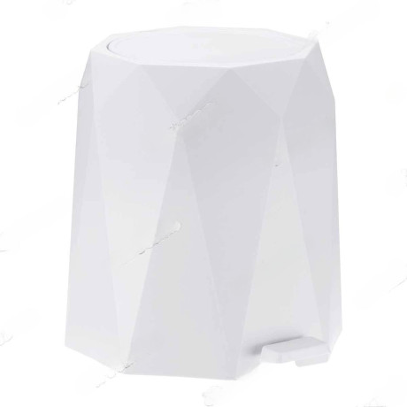 Контейнер для мусора ПРИЗМА 4,5л.Белый М2482