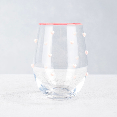 Стакан с сердечками тм MILLIMI Инлав, 520мл, стекло