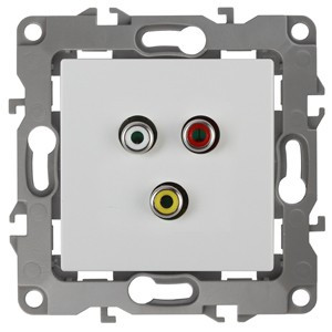 ЭРА 12 мех. роз. СУ RCA, "тюльпаны" Белый, автоклеммы 12-3113-01 3970