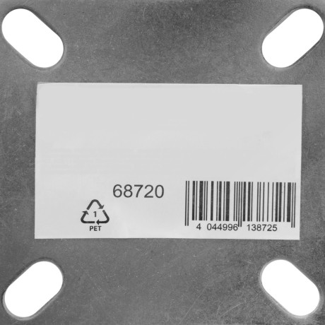 Колесо поворотное с тормозом D 75 мм, крепление  платформенное Сибртех