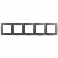 ЭРА 12 рамка СУ 5 мест., графит, 12-5005-12 0130
