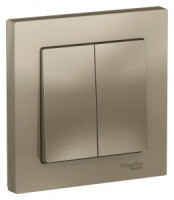 Systeme Electric AtlasDesign выкл. СУ 2 кл. шампань (пл.осн.) ATN000552 (10!)