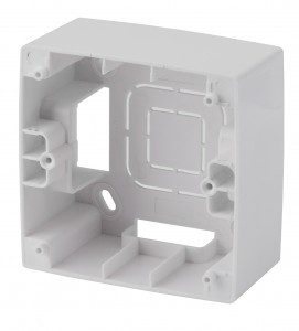 ЭРА 12 коробка-переходник ОУ для накл. монтажа 1 пост. роз. СУ 81х40 белый 12-6101-01 5028