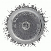 Smartbuy Щетка металлическая зачистная, d=75мм, вертикальная, щетина 0,3мм, с осью, SBT-SCMB-1p1