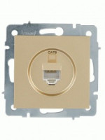 Lezard VESNA мех. роз. комп СУ 1 мест. (140. RJ45) (корп. ABS) золото 742-3688-140