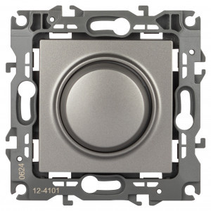 ЭРА 12 мех. диммер СУ 1 мест. поворотно-нажимной 400ВА 230В титан 12-4101-16