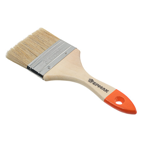 ЕРМАК Кисть малярная плоская "Стандарт" нат. щетина 3" (75мм)