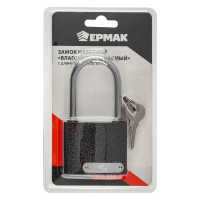 ЕРМАК Замок навесной &quot;Влагонепроницаемый&quot;, с длинной дужкой, 63мм
