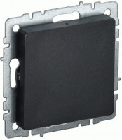 IEK BRITE заглушка СУ c суппортом МЗ10-БрЧ черн. BR-PL10-K02