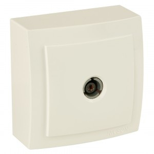 Nilson THEMIS роз. TV ОУ 1 мест. крем. (RG6, проходн.) 26121032