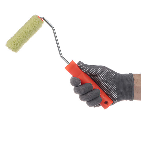 ЕРМАК Валик в сборе "полиакрил" 100мм, D15мм, ворс 12мм, ось 6мм