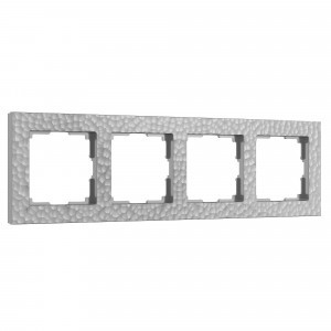 Werkel рамка СУ 4 мест. Hammer (серебряный) W0042406 a052524