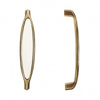 Ручка-скоба мебельная мет/керам 128 C0003-128 AB стар бронза 2шт (цена за пару ) ( 10,100) StahlBuro