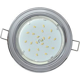 Ecola GX53 H4 св-к  2 цв.Хром-серебро-хром 38x106 FR53H4ECB (10!)