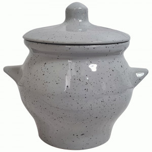 Горшок д/жаркого 0,65л 12*12см керамика туман (кратность 18!!!) 109527 Борисовская керамика