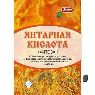 Янтарная кислота + хитозан 10 гр (Ортон) х100