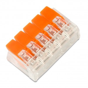 SmartBuy клемма СМК 221-415 с рычагом 5х(0,2-4,0мм2) SBE-ccwcc-5