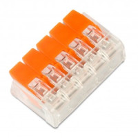 SmartBuy клемма СМК 221-415 с рычагом 5х(0,2-4,0мм2) SBE-ccwcc-5