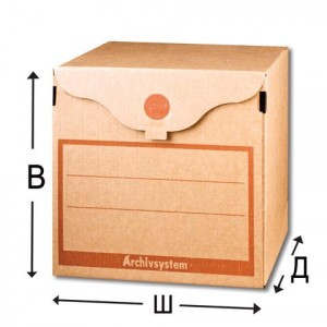 Накопитель документов, Архивный короб, 33*31*34 см, бурый, 210