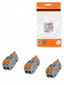 TDM клемма СМК разветв. с рычагом СКР-412 1вх/2вых, 2,5(4)мм2 24A (уп.5шт цена за уп) SQ0527-0311