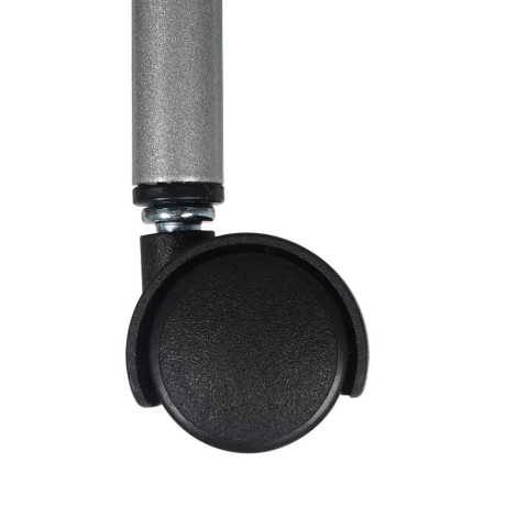 Этажерка 3-х пол. "Ладья 33КС" графит Э356Г столик дер., 2 полки, колеса 450х300х650мм