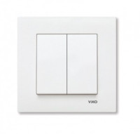 VIKO by Panasonic KARRE выкл. СУ 2 кл. крем 10А  90960102