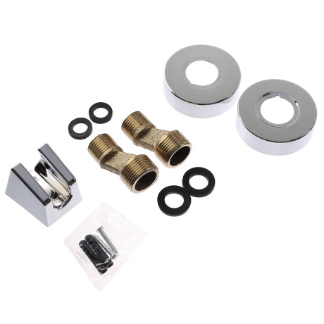 RAIN Смеситель для ванны Цитрин, прямой излив 30см, душ. набор, картридж 35мм, латунь, хром