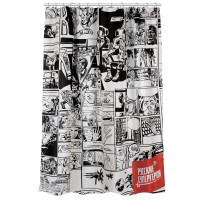 BY Русские Супергерои Шторка для ванной, с утяжелителем, полиэстер 90 г/м2, 180x180см, комикс