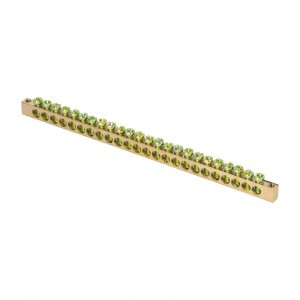 EKF Шина PEN "ноль-земля" 6x9мм 22 отверстия латунь крепеж по центру PROxima sn0-63-22