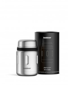 Термос BOBBER Jerrycan широк.горло 0,7л склад ложка, нерж.сталь/матовый