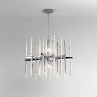 Bogate&#039;s  св-к св-к подвесной  E14 6x60 Вт 600х600х450 металл прозрачный/хром Allure 355/6 a057233