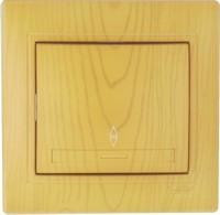 Lezard Мира выкл. СУ 1 кл. 10А (проходн.) ольха (корпус PC) 701-0701-105