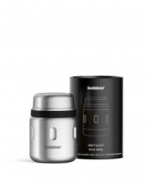 Термос BOBBER Jerrycan широк.горло 0,47л склад. ложка, нерж.сталь/матовый