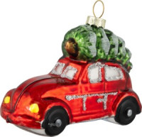 Украшение елочное "Машинка с елкой" (кратность 12!!!) Волшебная страна