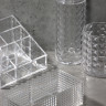 VETTA Органайзер для косметики универсальный CRYSTAL, полистирол, 16,5x8,5x5,3 см, 2 отдела
