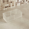VETTA Органайзер для косметики универсальный CRYSTAL, полистирол, 16,5x8,5x5,3 см, 2 отдела