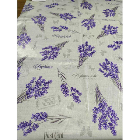 Клеенка тканая основа 125*25 м 1 сорт 644/15 Лаванда Тверь