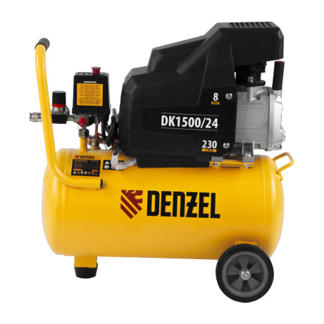 Компрессор воздушный DK1500/24, Х-PRO 1.5 кВт, 230 л/мин, 24 л Denzel