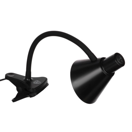 BY Светильник переносной настольный на прищепке, 230В, 5 Вт, 300Лм, металл, пластик, черный