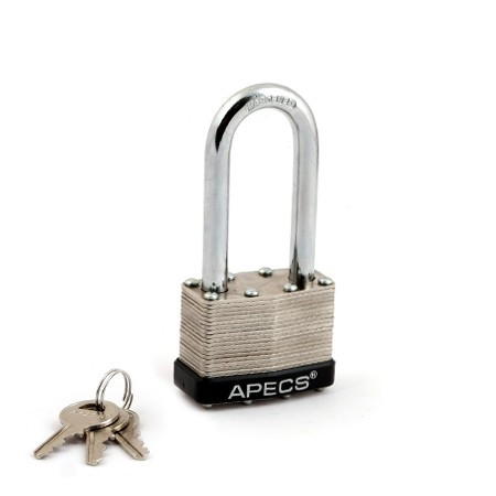 Замок вис PDS-65-50-L Apecs (пластинчатый корпус) длинная дужк   \6 (48)