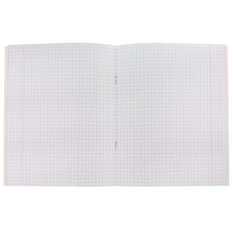 ClipStudio Тетрадь общая, 96 листов, в клетку, БЕЛЫЕ ЛИСТЫ, обложка - картон, скрепка, 4 диз