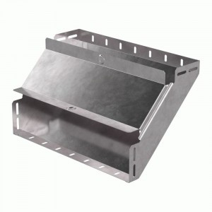 Промрукав Угол вертикальный внутренний 90 градусов с крышкой Стандарт 400х100 PR16.0603