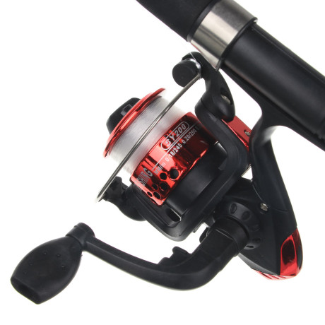 AZOR FISHING Набор: Удочка телескоп. ,1,8м, тест 10-30 гр., катушка, леска, грузила, бусины