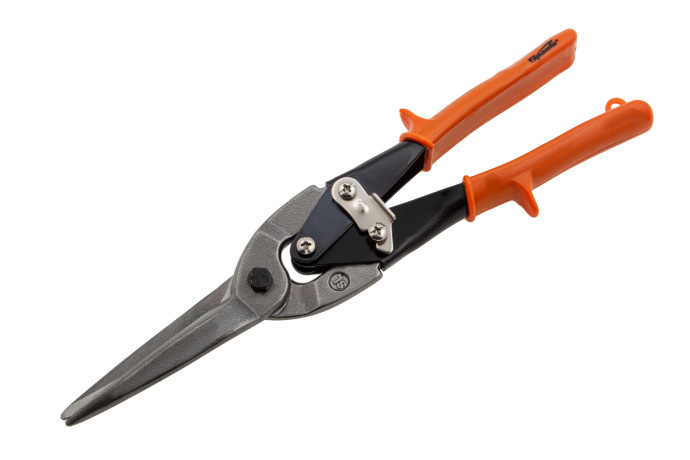 Ножницы по металлу, удлиненные, 290 мм, пряморежущие, обрезиненные рукоятки Sparta