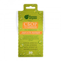 Сбор травяной Дыхательный, 20 фильтр-пак. х 2 г. для бани и сауны  Банные штучки