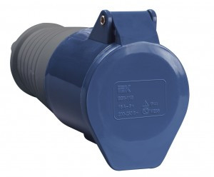 IEK силовая розетка ССИ-213 (CEE 213) переносная 2Р+РЕ 16А 220В IP44 (10!) PSR21-016-3