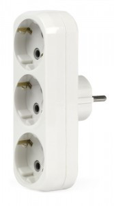 SmartBuy разветвитель (тройник) 3роз. 16А (АБС-пластик, линейный, земля, белый) SBE-16-A02-3z