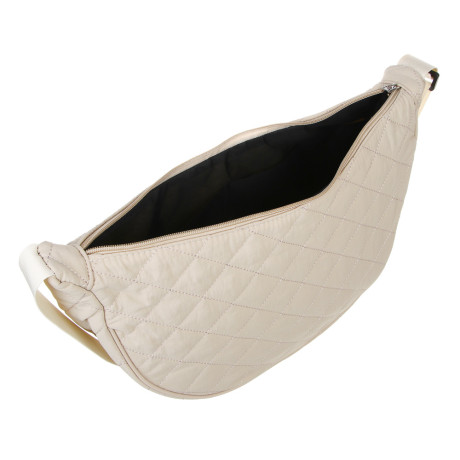 Сумка стеганая на молнии с длинным ремнем тм ЮL Фридом, полиэстер, 34х21х12 см, 3 цвета