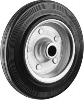 Колесо d=200 мм, г/п 185 кг, резина/металл, игольчатый подшипник, ЗУБР