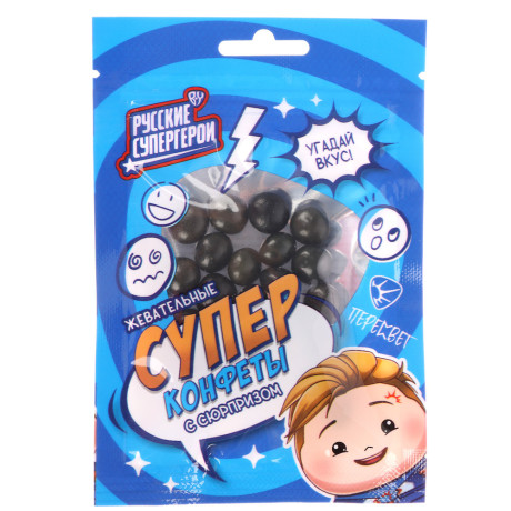 BY Русские Супергерои Жевательные конфеты с сюрпризом 15 гр.